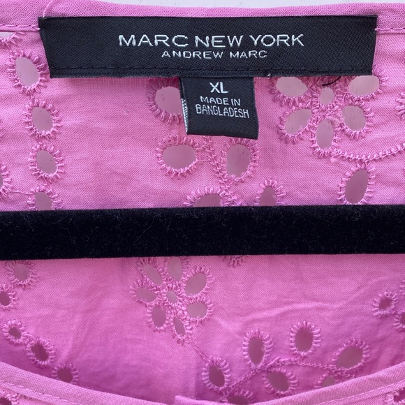 Marc New York Eyelet Blouse Set - Red and Purple - Picture 2 of 10